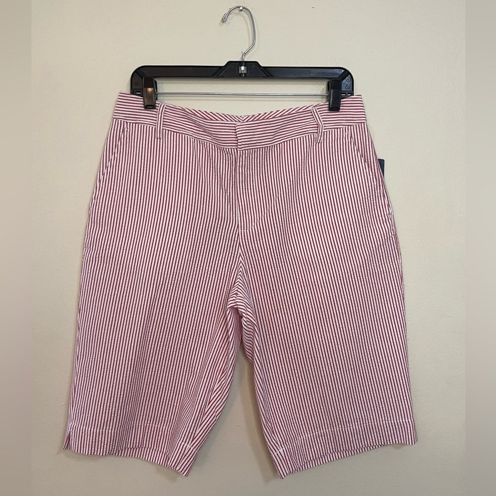 Chaps Women’s Casual Bermuda Striped Size 8. NWT - Picture 1 of 17